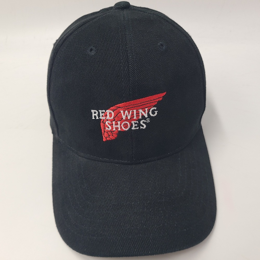 Red Wing Shoes Hat Adjustable Black Red White Logo Workwear Casual Cotton Men